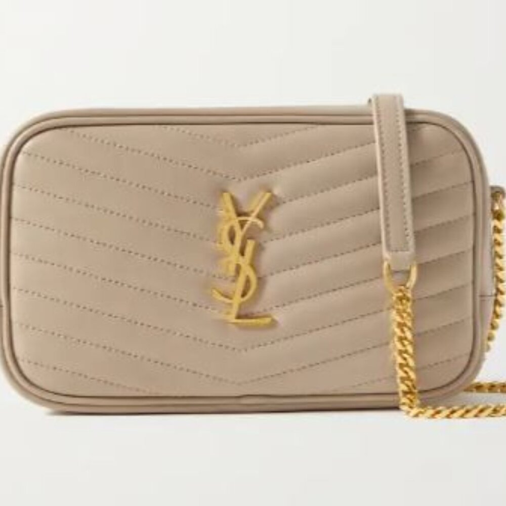 Saint Laurent Lou mini matelassé leather shoulder bag